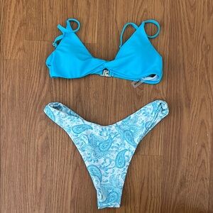 SHEIN Blue Brazilian Bikini Set